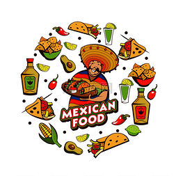 晚餐卷图片_墨西哥食物受欢迎的墨西哥食物快