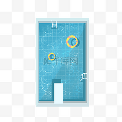 长方形游泳池