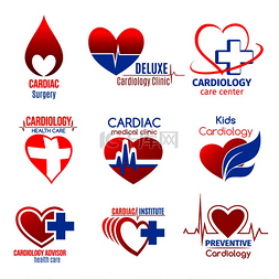 爱心电图图片_用于医疗保健设计的心脏病学医学