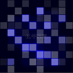 科技网络封面图片_抽象的高科技蓝色背景。