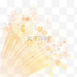 三维光纤抽象图片_渐变华丽科技黄色曲线光纤光效