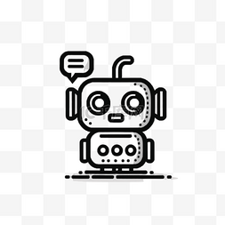 可爱机器人图标图片_工具型机器人可爱卡通3D立体客服