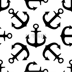 海军的锚链图片_正方形格式随机排列的船舶锚的黑