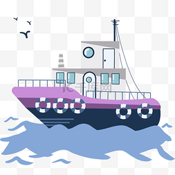 船海鸥图片_紫色游轮旅游游轮