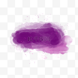 飞溅背景水彩质感紫色涂鸦