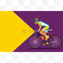 运动海报设计图片_用手电筒晚上骑自行车