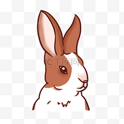 logo片头图片_兔头logo兔子
