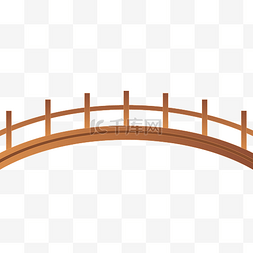拱桥素材图片_木桥中国风古风