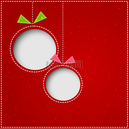 创意圣诞背景图片_从红色背景上的纸剪下的抽象红色