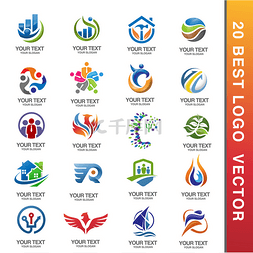 creative图片_best Business Corporate Logo Set ector