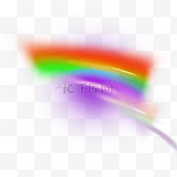 彩虹炫光图片_渐变颗粒感全息彩虹光效