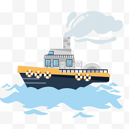 海洋黄色图片_海上旅行轮船游艇