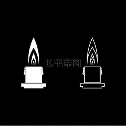 蜡烛火焰图标图片_大型热浪漫蜡烛大尺寸蜡概念浪漫