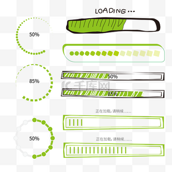 loading小动画免抠设计素材-免抠模板设计EPS图片下载-千库网