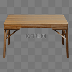 实木桌图片_blender仿真3D立体方形复古木桌