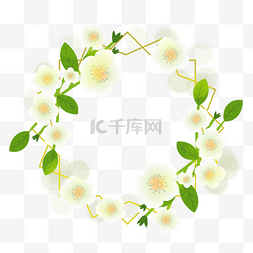 光效花卉婚礼边框装饰