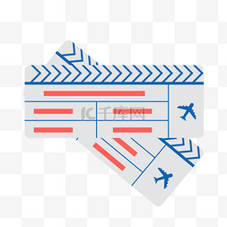 飞机票矢量素材图片_矢量飞机票