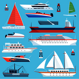 船舶图片_船是平的海上运输远洋游轮带帆游
