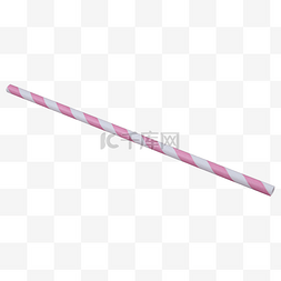 纸质粉色吸管一次性纸管