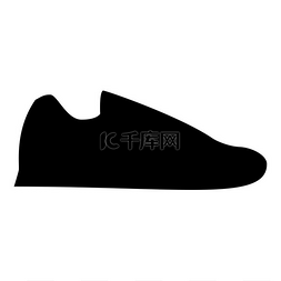 运动员教练图片_跑步鞋运动鞋运动鞋跑步鞋图标黑