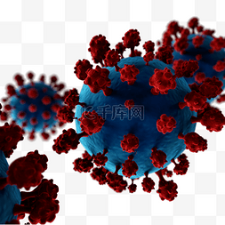 变体红蓝变异covid-19新冠病毒