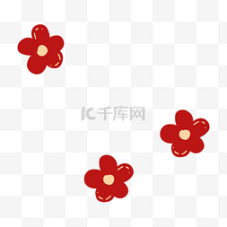 一丛红花图片_小红花花朵鲜花
