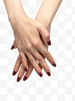 女性手指美甲