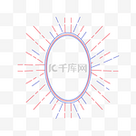 潮流扁平背光发光发散射线底纹