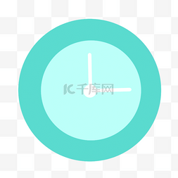 绿色钟表圆形卡通instagram图标