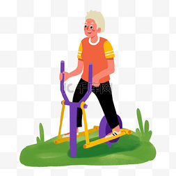 老年墙绘图片_老年人运动锻炼老年生活