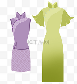 服装时尚搭配图片_新中式改良旗袍服装设计