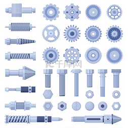 机械引擎工业皮带轮、螺丝、螺栓