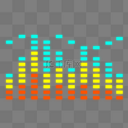 音量爆表图片_赛博朋克霓虹音量波浪数据分析