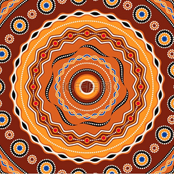 背景几何装饰图片_民族圈背景设计澳大利亚传统的几