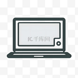 极简主义手提电脑带网页icon