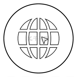 圆形概念图片_带箭头的世界世界点击概念网站图