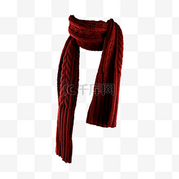时尚围巾图片_时尚红色围巾