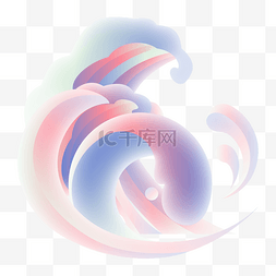 淘汰logo图片_梦幻国潮浪花海浪