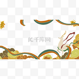 白鹿logo图片_敦煌白鹿彩带飘逸