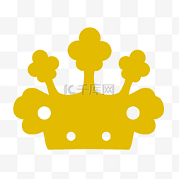 可爱金色装饰简单皇冠