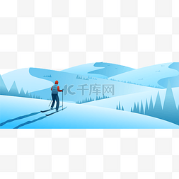 冬运动图片_冬天冬景滑雪运动