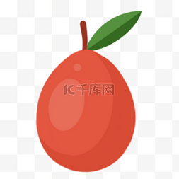 印度乌加迪红色卡通水果