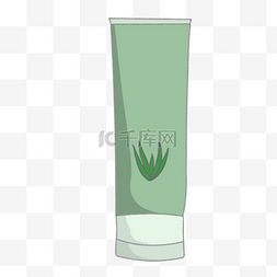 芦荟胶罐装绿色广告图片