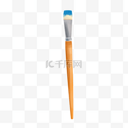 橙黄色世界艺术日水彩画笔