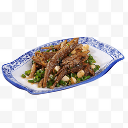 中国传统美食油炸小鱼