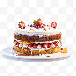 切块椰蓉蛋糕图片_水果蛋糕蛋糕生日蛋糕