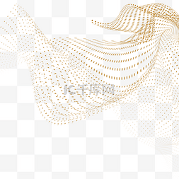 抽象线背景图片_光效抽象量子漂浮棕色圆点
