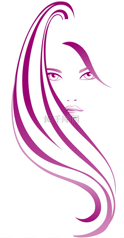 紫色的化妆品图片_马尾辫的女孩