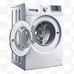 x洗衣机图片_卡通手绘电器全自动洗衣机