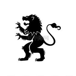 赫拉尔迪式的狮子饲养偶像中世纪